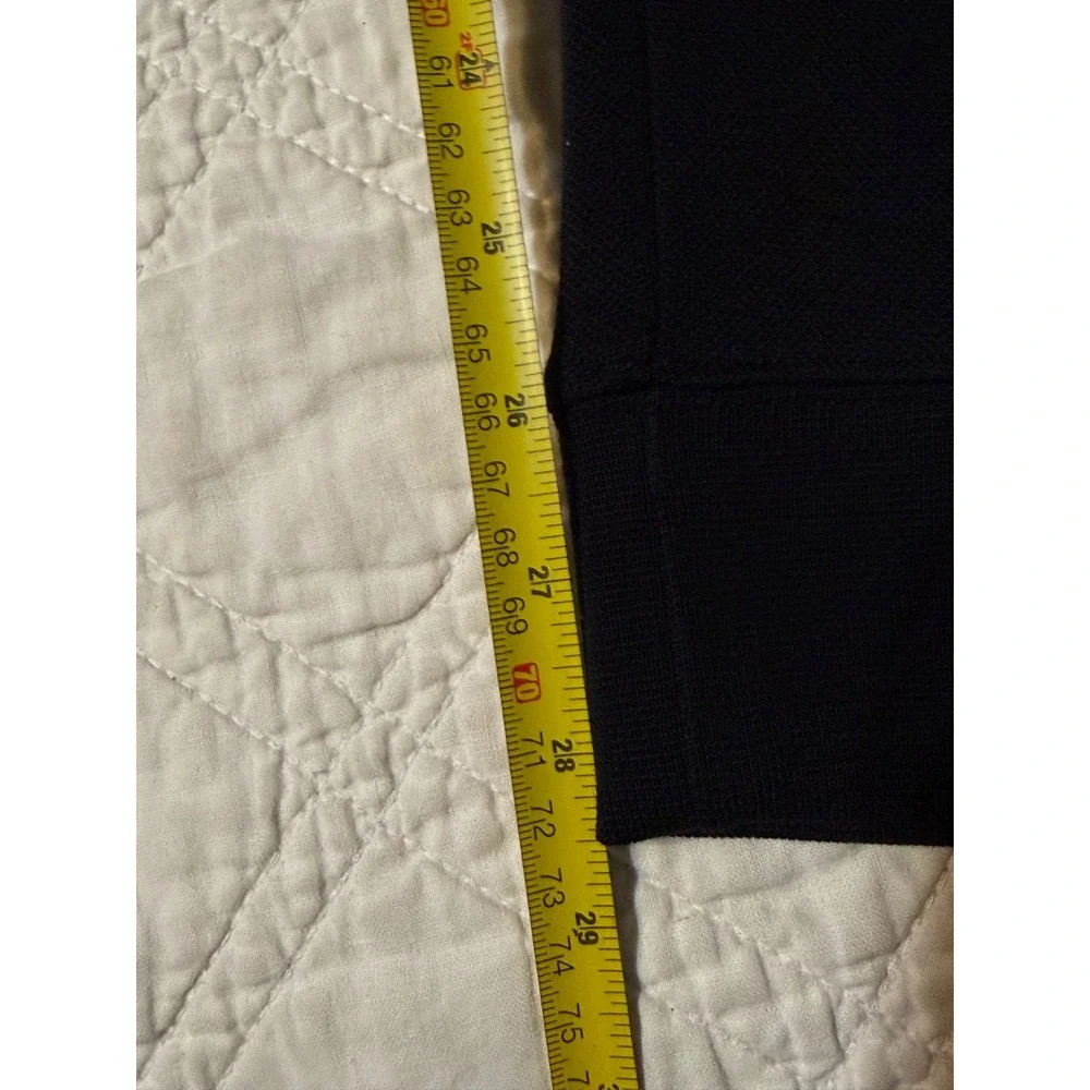 Polo Ralph Lauren Mens Double Knit Joggers Black Red Pony Zip Pockets XL